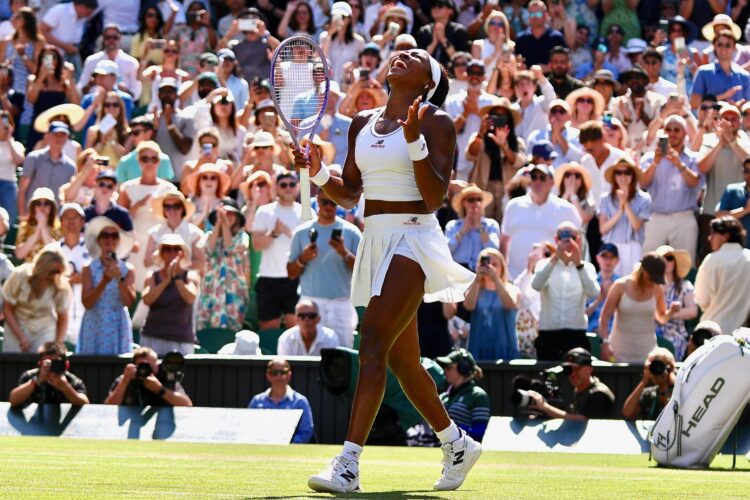 Gauff keeps composure, rallies from one set deficit